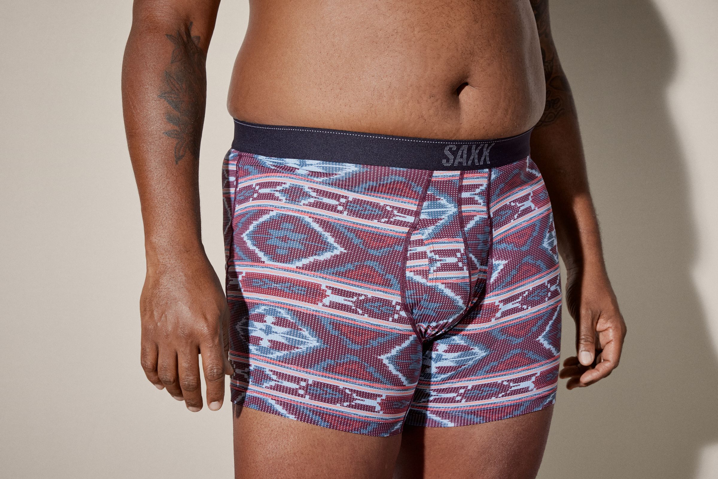 Caleçon boxeur en filet à séchage rapide pour hommes, Quest, SAXX