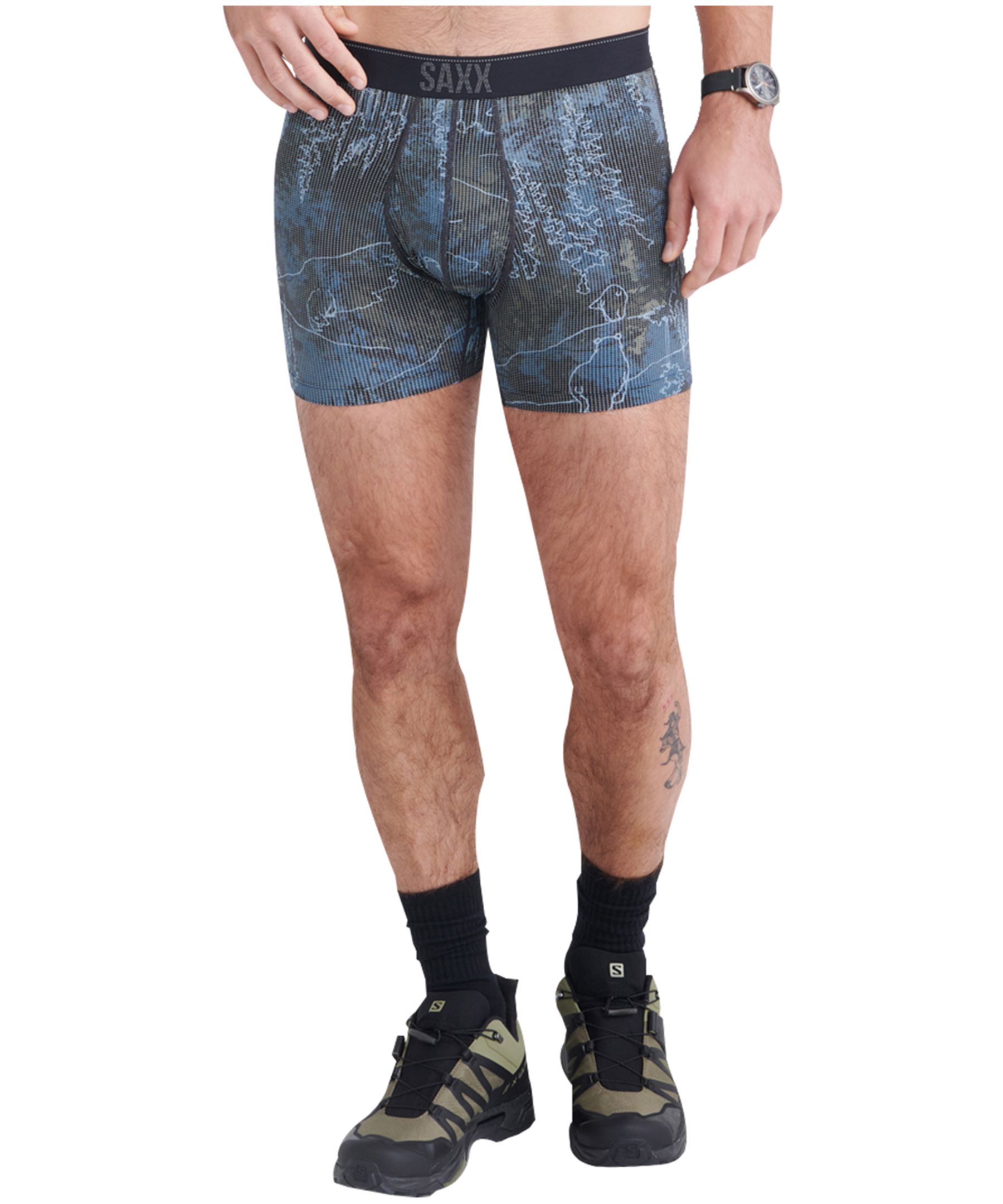 Caleçon boxeur en filet à séchage rapide pour hommes, Quest, SAXX