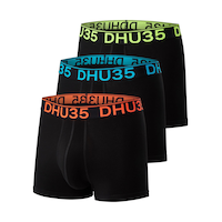 Denver Hayes Men's 3 Pk Fashion Trunk Briefs Front_Angled_Left