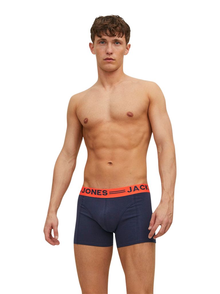 Caleçon boxeur extensible pour hommes, Jack & Jones, paquet de 3