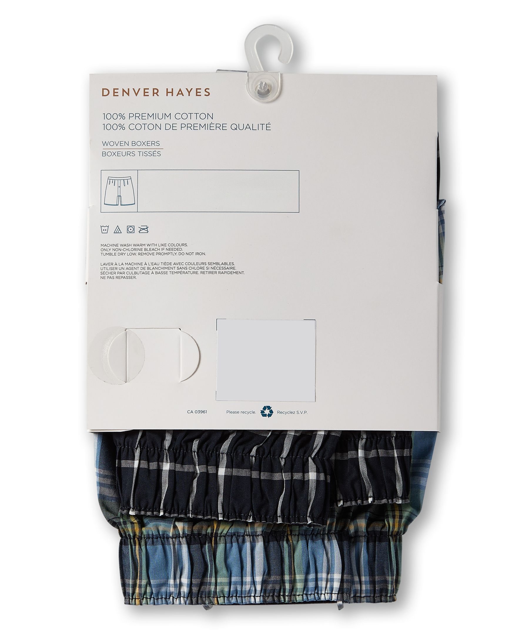 Boxeur tissé pour hommes, Status, Denver Hayes, paquet de 2