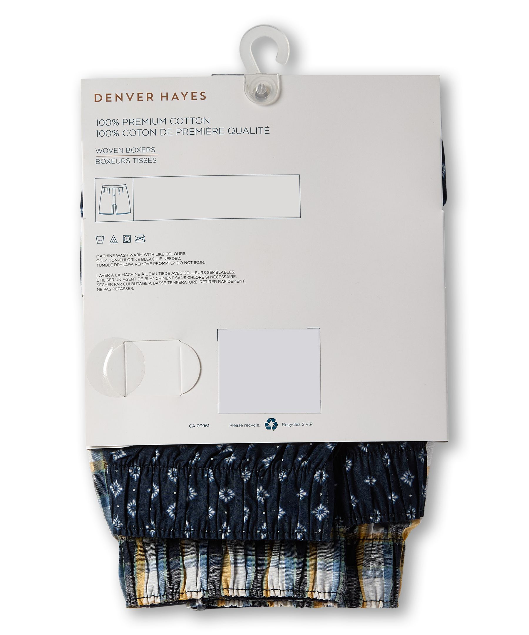 Boxeur tissé pour hommes, Status, Denver Hayes, paquet de 2