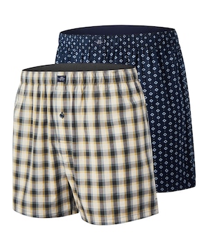 Denver Hayes Men's 2Pk Status Woven Boxers