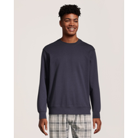 Denver Hayes Men's French Terry Crewneck Lounge Top Front_Flat