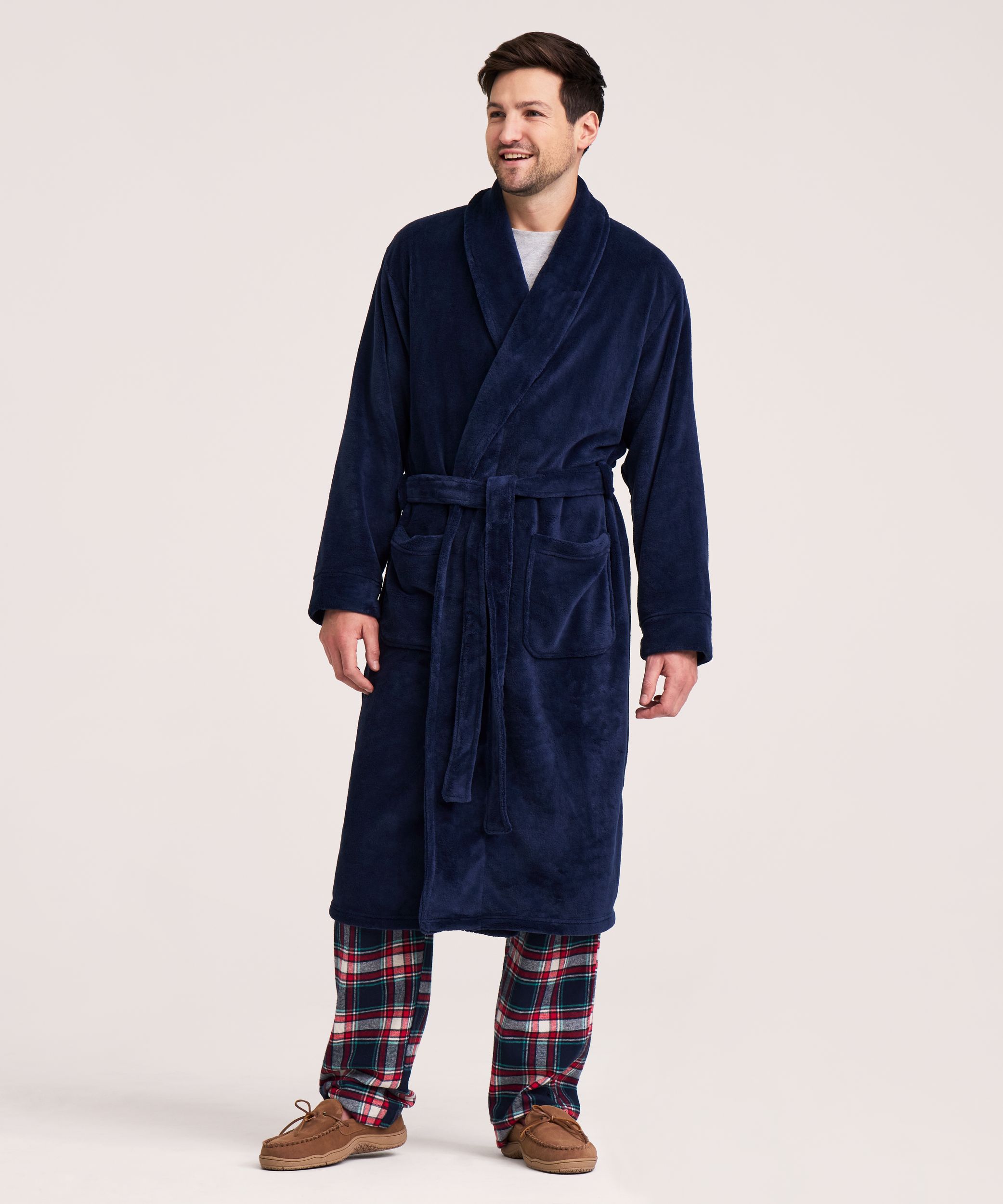 Denver Hayes Men's Cozy Fleece Robe