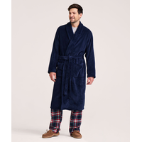 Denver Hayes Men's Cozy Fleece Robe