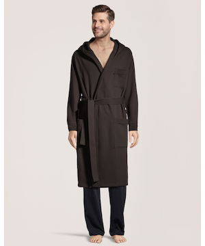 Denver Hayes Men's Hooded Fleece Robe