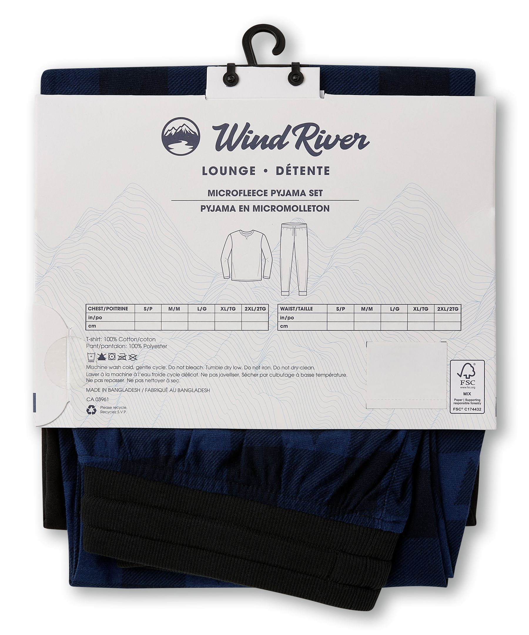 Ensemble de détente en molleton pour hommes, WindRiver