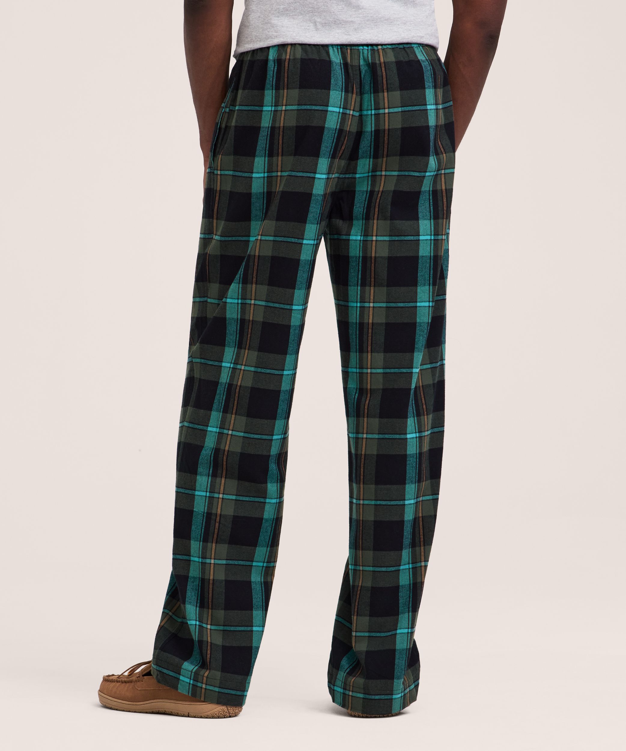 Pantalon de détente en flanelle à carreaux pour hommes, WindRiver