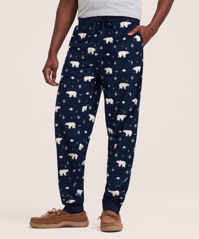 WindRiver Men's Printed Fleece Lounge Pants