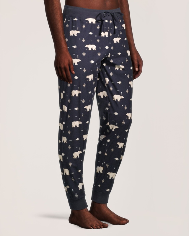 WindRiver Men's Printed Fleece Lounge Pants