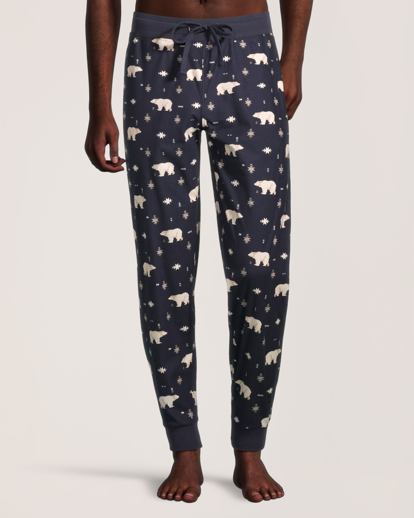 Pantalon de détente en molleton imprimé pour hommes, WindRiver