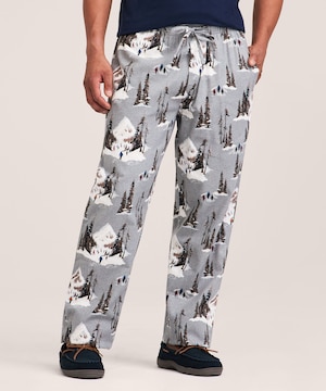 Pantalon de détente en flanelle imprimé pour hommes, WindRiver