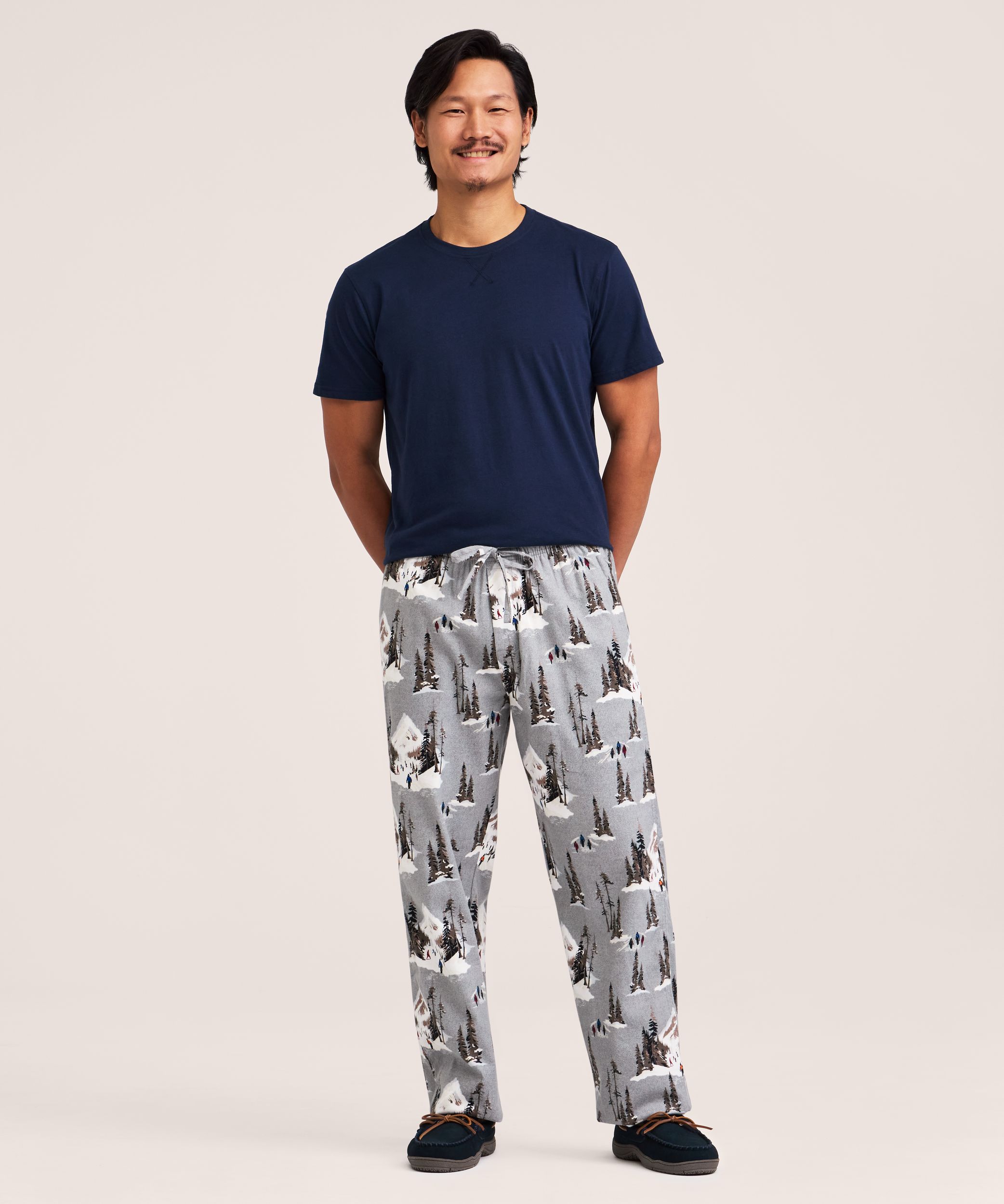 Pantalon de détente en flanelle imprimé pour hommes, WindRiver