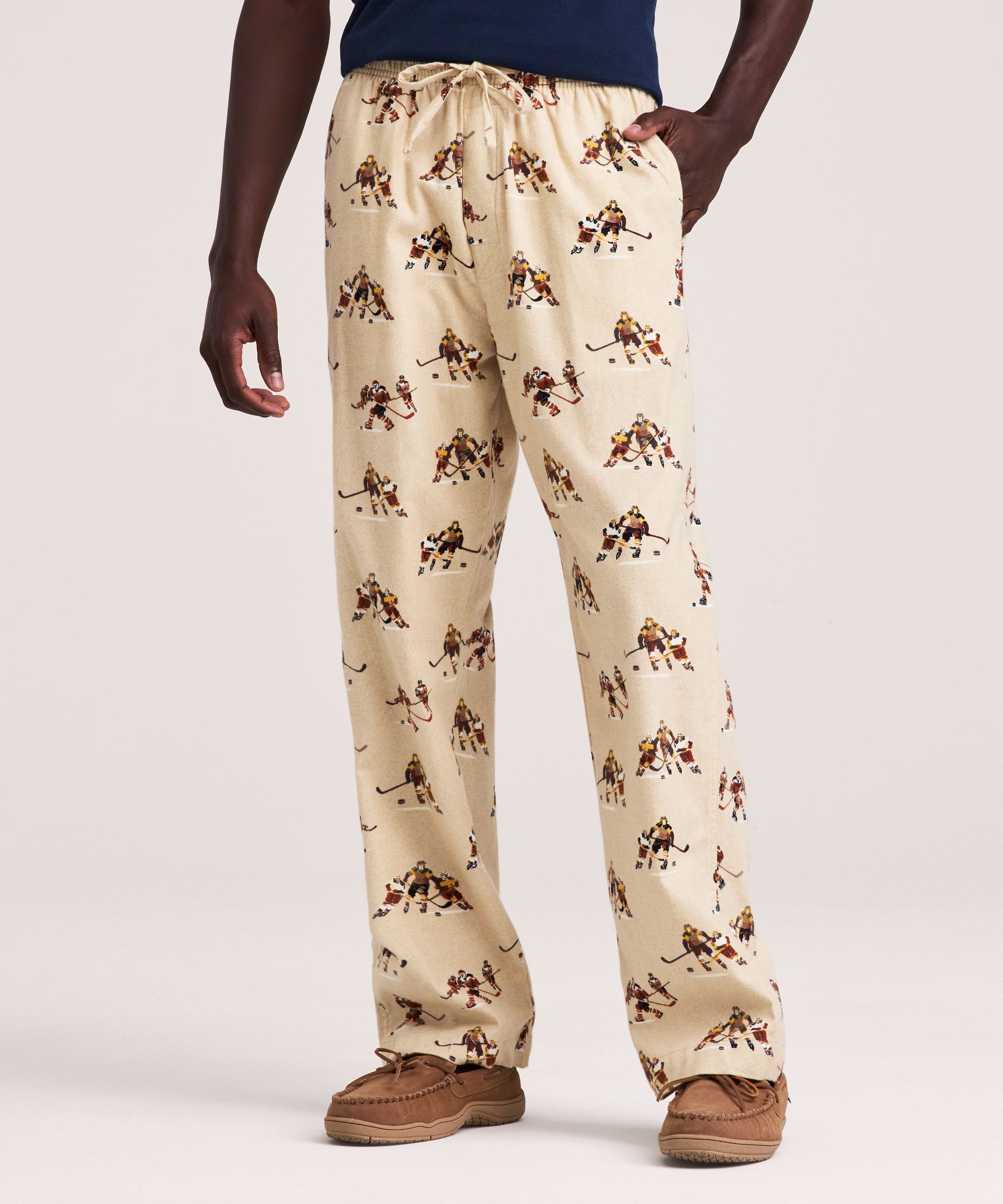 Pantalon de détente en flanelle imprimé pour hommes, WindRiver