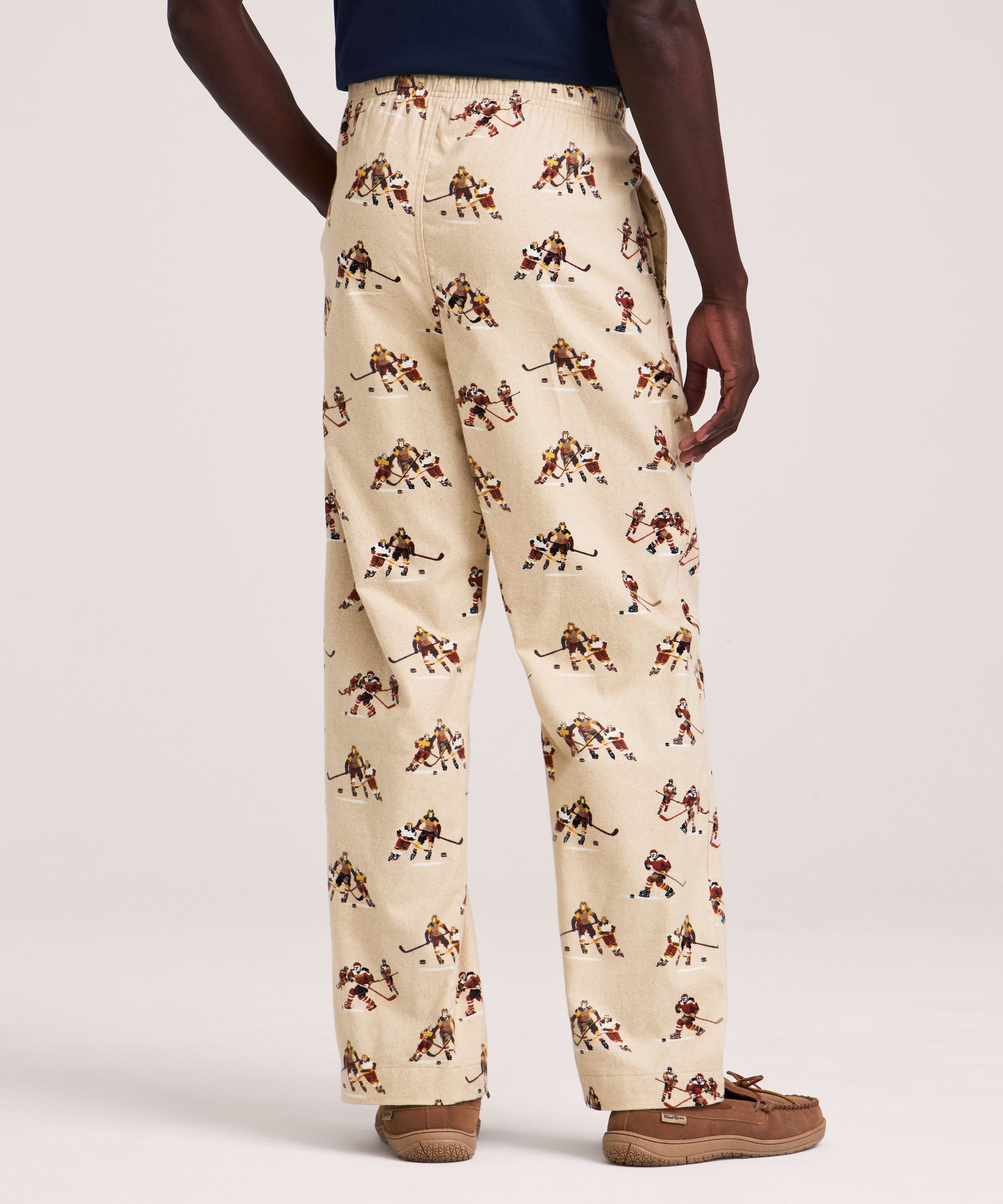 Pantalon de détente en flanelle imprimé pour hommes, WindRiver