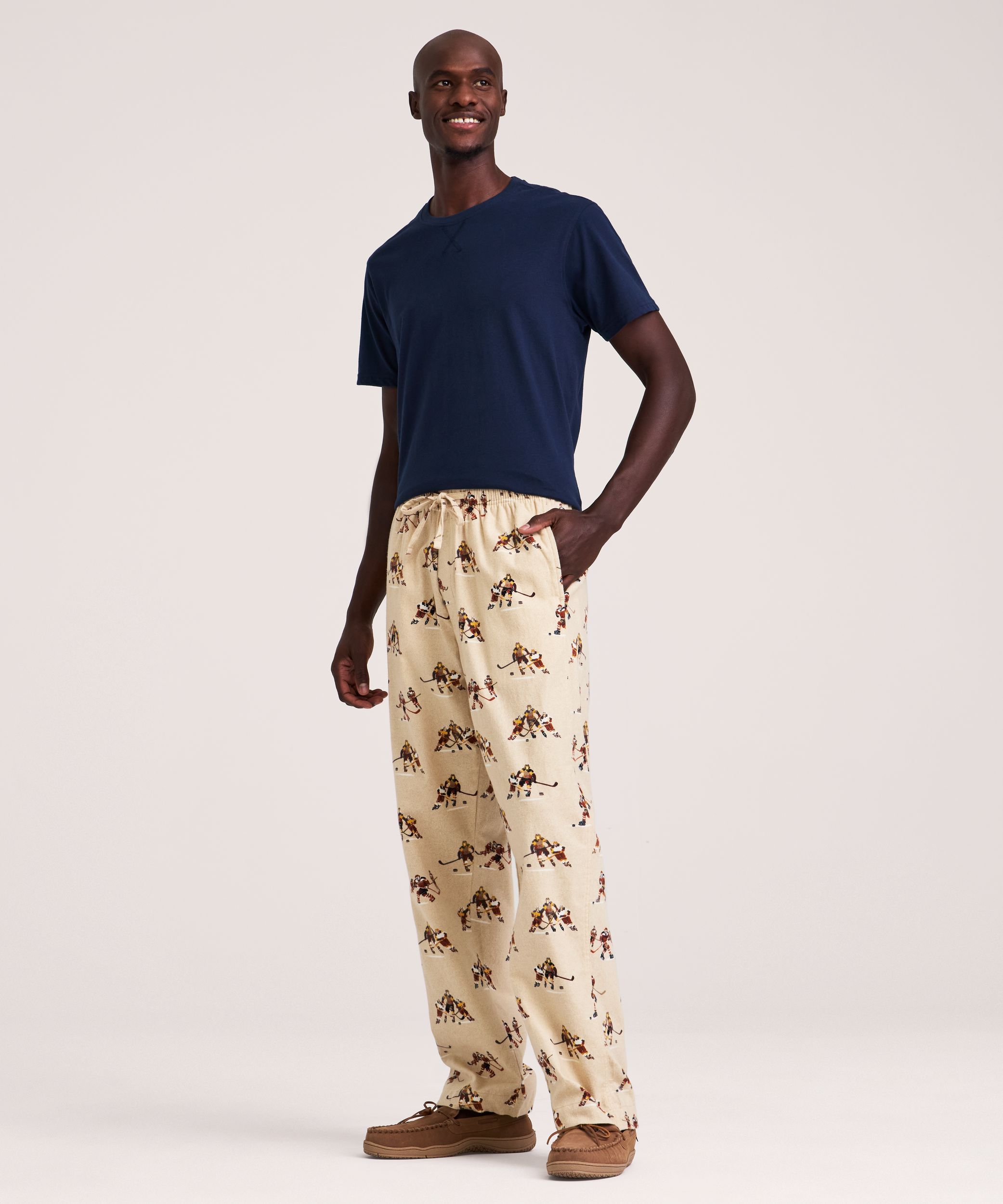 Pantalon de détente en flanelle imprimé pour hommes, WindRiver