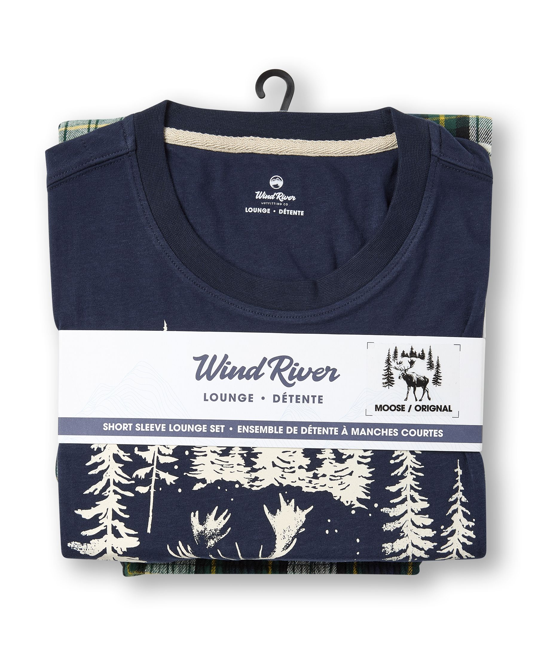 WindRiver Men's Flannel Plaid Pajama Set