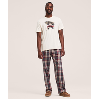 WindRiver Men's Flannel Plaid Pajama Set Front_Flat