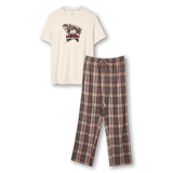 WindRiver Men's Flannel Plaid Pajama Set Front_Flat