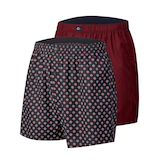 Denver Hayes Men's 2 Pk Woven Boxers Front_Angled_Left