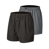 Caleçon boxeur tissé pour hommes, Denver Hayes, paquet de 2