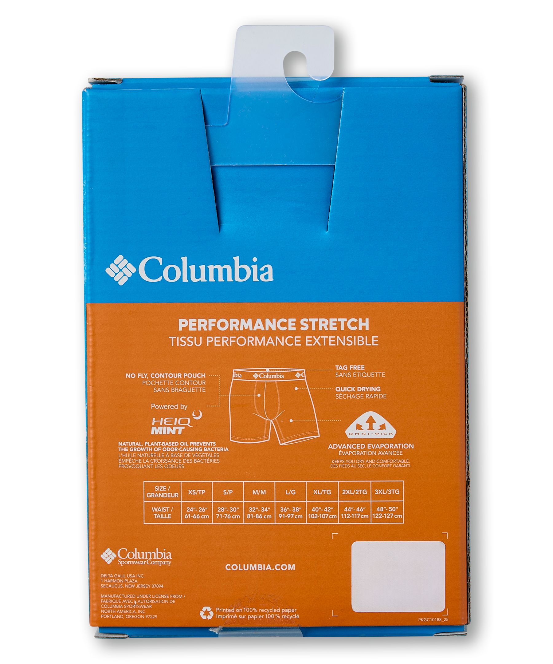 Columbia Men's Performance Stretch Boxers