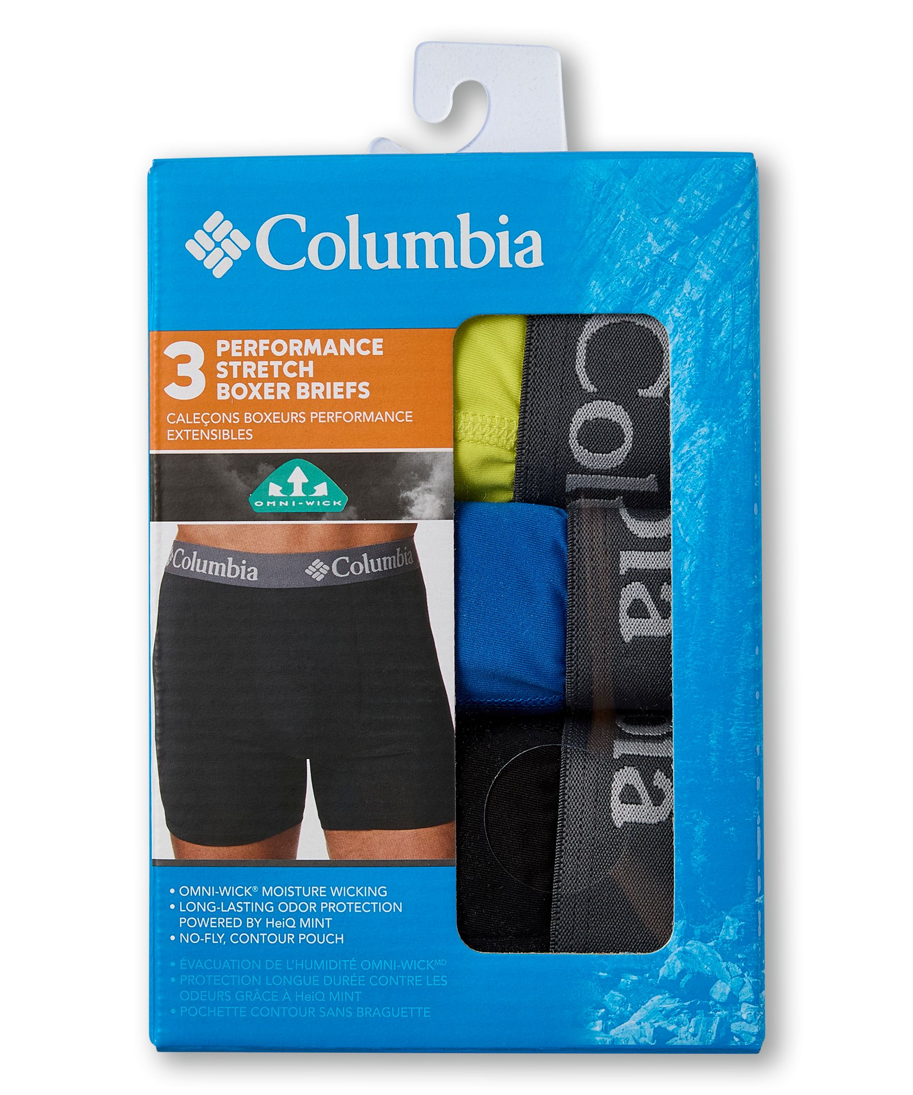 Boxeur à extensibilité haut rendement pour hommes, Columbia