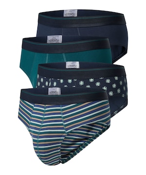 Denver Hayes Men's 4 pk Yarn Dye Sport Briefs