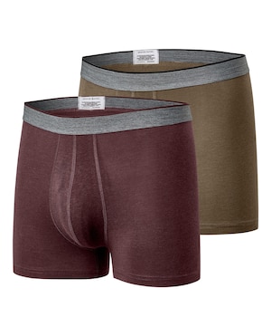 Caleçon court mode en bambou pour hommes, Denver Hayes, paquet de 2