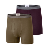 Caleçon boxeur mode en bambou pour hommes, Denver Hayes, paquet de 2 Front_Angled_Left