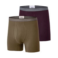 Caleçon boxeur mode en bambou pour hommes, Denver Hayes, paquet de 2 Front_Angled_Left