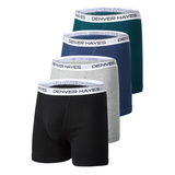 Denver Hayes Men's 4 pk Classic Boxers Briefs Front_Angled_Left