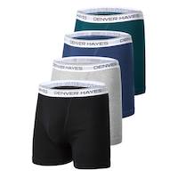 Denver Hayes Men's 4 pk Classic Boxers Briefs Front_Angled_Left