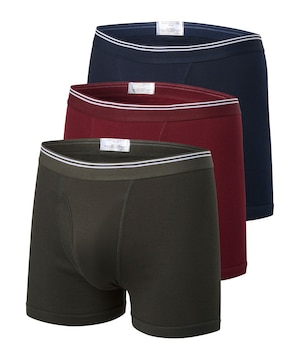Caleçon boxeur de couleur unie pour hommes, Denver Hayes, paquet de 3