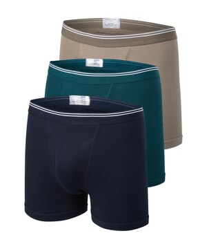 Caleçon boxeur de couleur unie pour hommes, Denver Hayes, paquet de 3