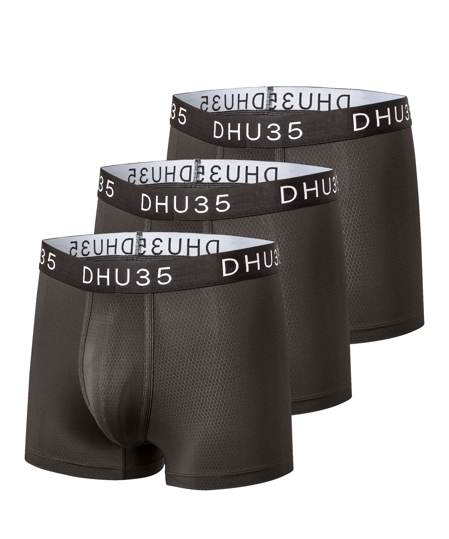 Denver Hayes Men's 3 pk Fashion Microfibre Heat Press Trunk Briefs