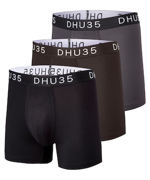 Caleçon boxeur en microfibre pressé à chaud pour hommes, Denver Hayes, paquet de 3