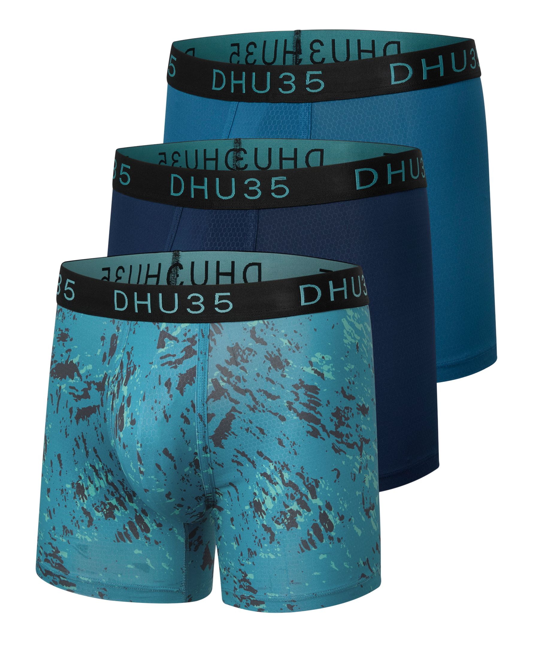 Denver Hayes Men's 3 pk Fashion Microfibre Heat Press Boxer Briefs