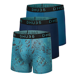 Denver Hayes Men's 3 pk Fashion Microfibre Heat Press Boxer Briefs Front_Angled_Left