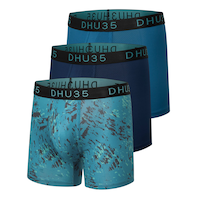 Denver Hayes Men's 3 pk Fashion Microfibre Heat Press Boxer Briefs Front_Angled_Left