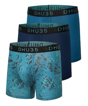 Caleçon boxeur à la mode en microfibre pressé à chaud pour hommes, Denver Hayes, paquet de 3