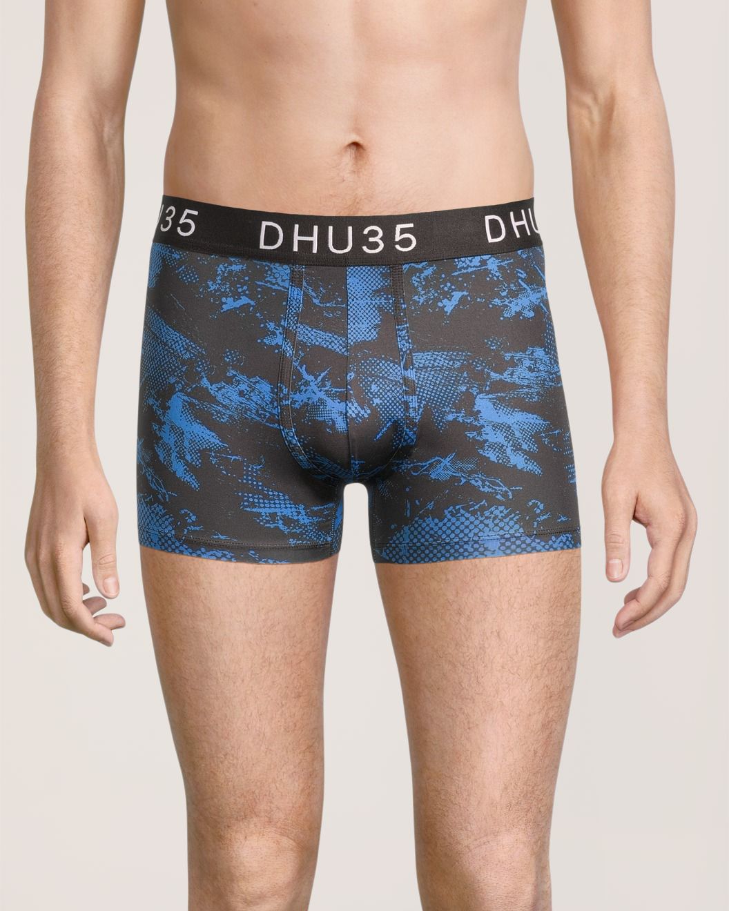 Caleçon court à la mode en microfibre à imprimé abstrait pour hommes, Denver Hayes, paquet de 3