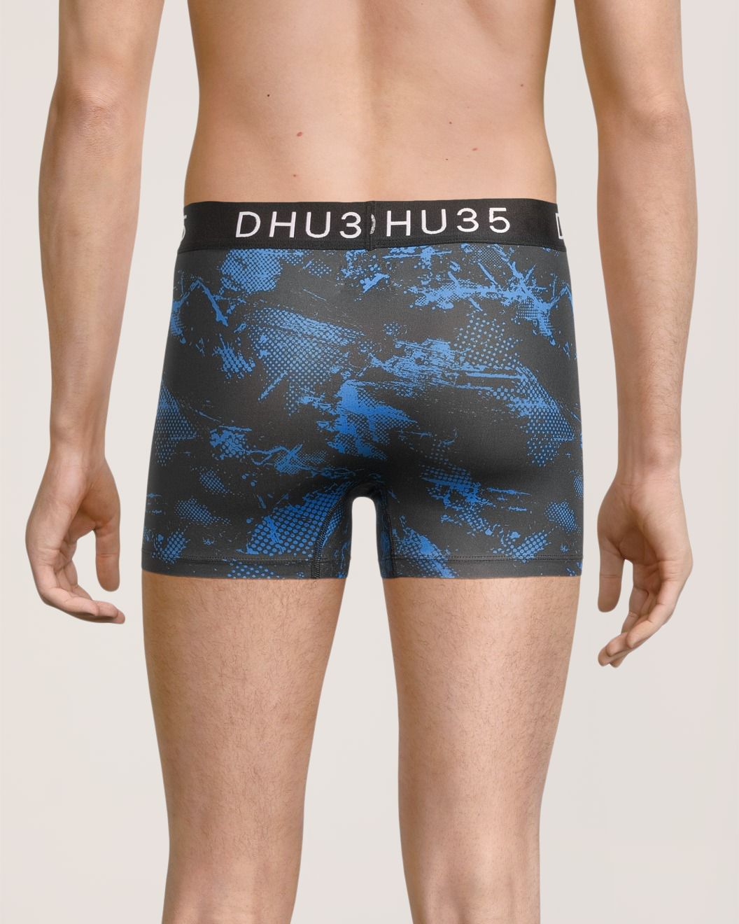 Caleçon court à la mode en microfibre à imprimé abstrait pour hommes, Denver Hayes, paquet de 3