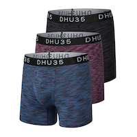 Denver Hayes Men's 3 pk Fashion Microfibre Boxers Briefs Front_Angled_Left