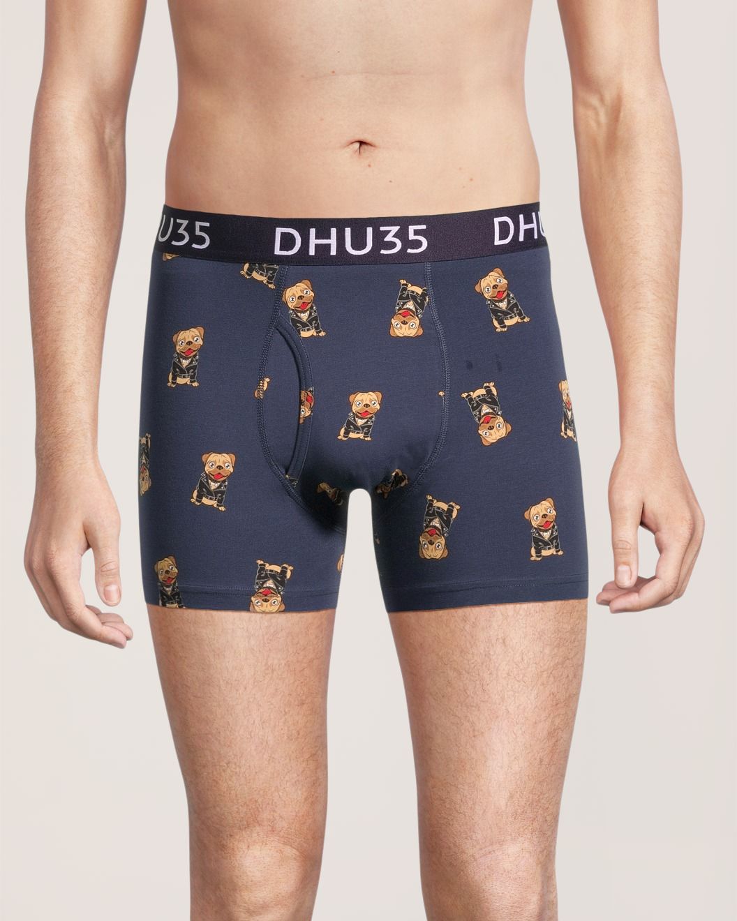 Caleçon boxeur à la mode extensible en coton pour hommes, Denver Hayes