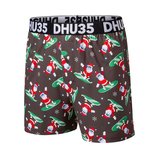 Denver Hayes Men's Christmas Microfibre Loose Fit Boxer Briefs Front_Flat