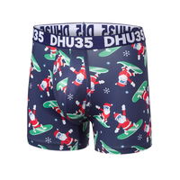 Caleçon boxeur de Noël en microfibre pour hommes, Denver Hayes Front_Angled_Left
