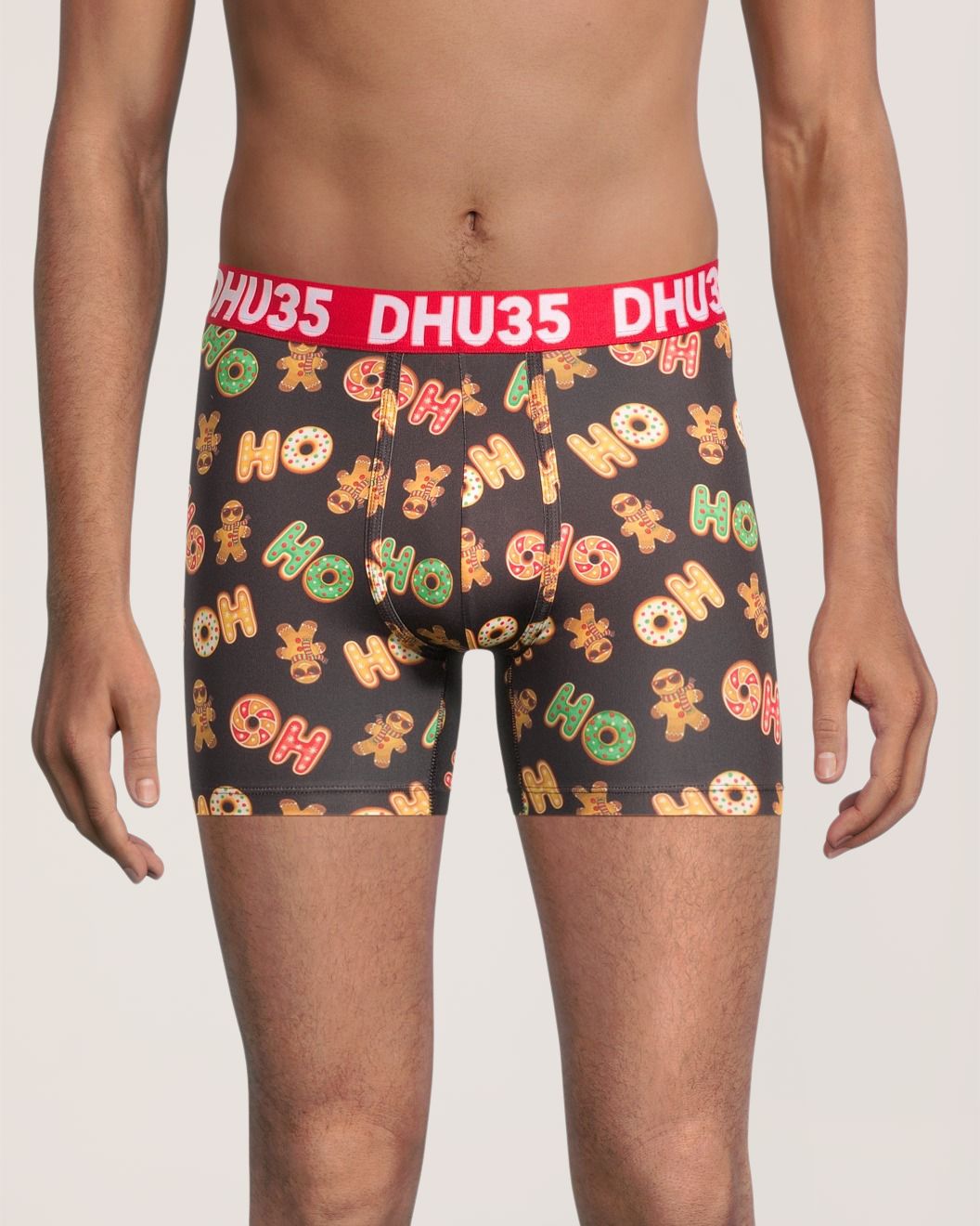 Caleçon boxeur de Noël en microfibre pour hommes, Denver Hayes