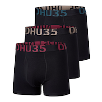 Denver Hayes Men's 3 pk Fashion Cotton Stretch Boxer Briefs Front_Angled_Left